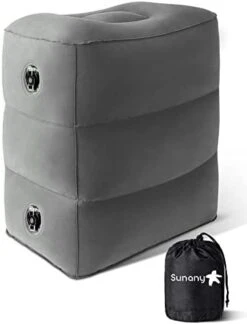 Sunany Inflatable Foot Rest Pillow For Travel, Kids/Adults Airplane Travel Pillow-Adjustable Height Cushions,for Kids To Sleep While Traveling,Suitable For Office, Home And Any Travell (1 Pack) -Amazon Shop 31vNBPl1OiL. AC