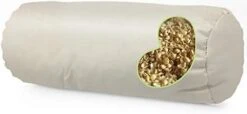 Bean Products WheatDreamz Neck Roll Pillow + Natural Case - 100% Organic Cotton - Filled With Organic Buckwheat - 4" X 12"+case -Amazon Shop 31woGjAiKvL. AC