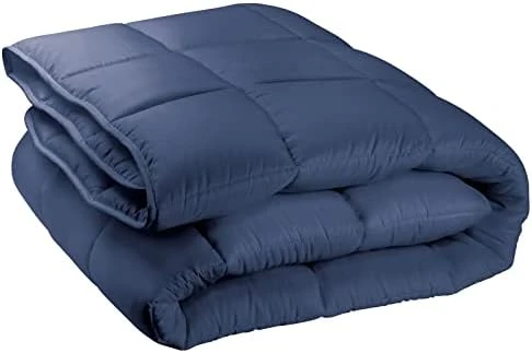 MDesign Twin All-Season Down Alternative Comforter - Quilted Duvet Insert Or Stand-Alone Comforter - Plush Microfiber Fill, Box Stitched - Machine Washable - Gray 12 MDesign Twin All-Season Down Alternative Comforter - Quilted Duvet Insert Or Stand-Alone Comforter - Plush Microfiber Fill, Box Stitched - Machine Washable - Gray - Image 12