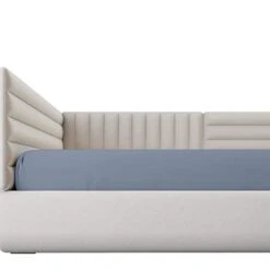 Natemia 1-Piece Fitted Twin Size Sheet - 100% Organic Cotton - 39”x 75” For Standard Twin Mattress Up To 16”- Ultra Soft Jersey Knit Cotton