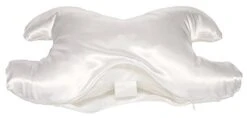 Save My Face Le Grand White Satin Pillow