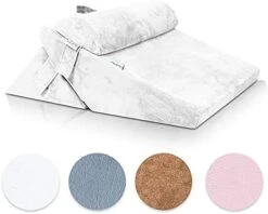 Lunix Replacement Cover For LX6 3pcs Wedge Pillow Set, Foam Not Included - Brown Plush -Amazon Shop 41 imTtJanS. AC