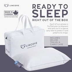 Lincove Microgel Travel Pillow - Global Recycled Standard Certified - Plush And Cozy Luxury Pillow To Support Head, Neck, While Sleeping On Airplanes, Cars, Hotels & Home - 12"x16" 8 Lincove Microgel Travel Pillow - Global Recycled Standard Certified - Plush And Cozy Luxury Pillow To Support Head, Neck, While Sleeping On Airplanes, Cars, Hotels & Home - 12"x16" -Amazon Shop 4103TUZLruL