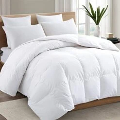 Premium 2100 Series Queen Comforter All Season Breathable Cooling White Comforter Soft 4D Spiral Fiber Quilted Down Alternative Duvet With Corner Tabs Luxury Hotel Style (88"x88") 24 Premium 2100 Series Queen Comforter All Season Breathable Cooling White Comforter Soft 4D Spiral Fiber Quilted Down Alternative Duvet With Corner Tabs Luxury Hotel Style (88"x88") -Amazon Shop 4107C4doBPL. AC 1