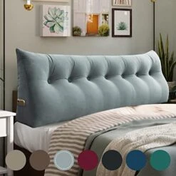 WOWMAX Large Bolster Triangular Headboard Pillow Twin Dorm Headboard Twin XL Bed Wedge Pillow For Headboard Bolster Pillow For Bed With Removable Cover Velvet Light Gray 19 WOWMAX Large Bolster Triangular Headboard Pillow Twin Dorm Headboard Twin XL Bed Wedge Pillow For Headboard Bolster Pillow For Bed With Removable Cover Velvet Light Gray -Amazon Shop 410GBdBWEDL. AC