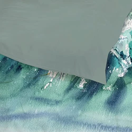 Yakujo Ocean Wave Duvet Cover Queen Size With Zipper Closure Lightweight All Season Bedding Covers (No Comforter) 78"X59" 3 Yakujo Ocean Wave Duvet Cover Queen Size With Zipper Closure Lightweight All Season Bedding Covers (No Comforter) 78"X59" - Image 3