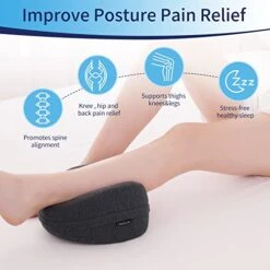 Knee Pillow For Side Sleepers Standard Orthopedic Wedge Leg Pillow For Sleeping And Hip Lower Back Pain Contour Memory Foam Cushion For Pregnancy Washable Cover -Amazon Shop 41178m5mNJL