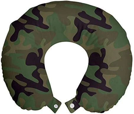 Lunarable Yellow Ombre Travel Pillow Neck Rest, Leopard Skin Spots Fur Inspired Color Transitioning Ornamental Illustration, Memory Foam Traveling Accessory For Airplane And Car, 12", Beige Caramel 12 Lunarable Yellow Ombre Travel Pillow Neck Rest, Leopard Skin Spots Fur Inspired Color Transitioning Ornamental Illustration, Memory Foam Traveling Accessory For Airplane And Car, 12", Beige Caramel - Image 12