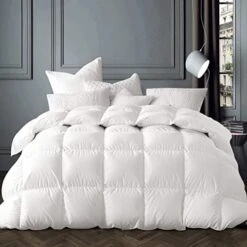 Goose Down Comforter California King Size All Season Duvet Insert 100% Cotton Cover,50 OZ,700 Fill Power, With Corner Tabs-White… -Amazon Shop 412D3BWSaGL. AC 1