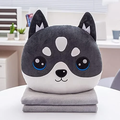 Unlockgift Cute Animal Soft Travel Blanket And Pillow Set Compact Travel Pillow With Blanket For Airplane, Car, Camping, Office, Train-Strawberry 11 Unlockgift Cute Animal Soft Travel Blanket And Pillow Set Compact Travel Pillow With Blanket For Airplane, Car, Camping, Office, Train-Strawberry - Image 11
