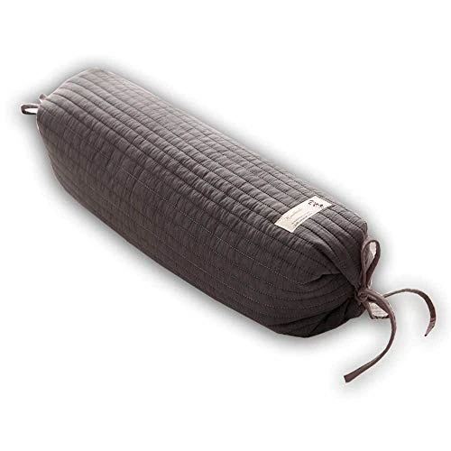 Gneric Organic Buckwheat Round Neck Roll /Cervical Pillow With Super Soft Bamboo Pillowcase Pillows With Removable Washable (Dark Gray 50*13cm) 1 Gneric Organic Buckwheat Round Neck Roll /Cervical Pillow With Super Soft Bamboo Pillowcase Pillows With Removable Washable (Dark Gray 50*13cm)
