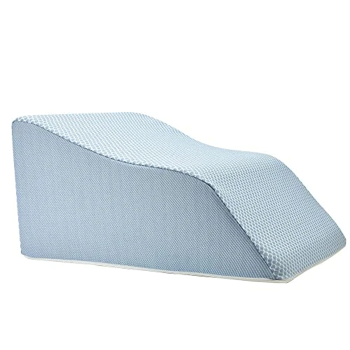 Lounge Doctor Elevating Leg Rest Pillow With Memory Foam, Uniquely Designed Incline Wedge For Vein Circulation, Leg Swelling, Lymphedema,Leg And Back Pain, Relaxation, Light Blue, 24" Wide, Medium 6 Lounge Doctor Elevating Leg Rest Pillow With Memory Foam, Uniquely Designed Incline Wedge For Vein Circulation, Leg Swelling, Lymphedema,Leg And Back Pain, Relaxation, Light Blue, 24" Wide, Medium - Image 6