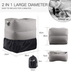 Inflatable Adjustable Three Layers Height Rest Pillow For Travel (E4) -Amazon Shop 413vknQv6nL