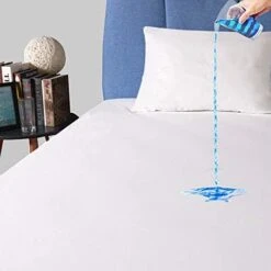 And Sound Queen Mattress Protector, Premium 100% Waterproof Mattress Cover, Noiseless Breathable Soft, Fitted Deep Pocket 8-21 Inch Bed Cover, Vinyl Free -Amazon Shop 414AAsK7yiL. AC 1