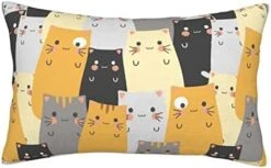 Hedyzone Cat Pillow Covers Butterfly 18"×18" Lovely Cartoon Pattern Beige Background Throw Pillowcase For Home Decor -Amazon Shop 414TOCeaOkL. AC