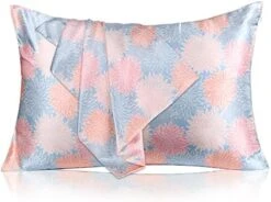 Black Mulberry Silk Pillowcase, Galaxy Constellation Print Pattern, 22 Momme 100% Silk Pillow Cases Cover With Hidden Zipper, Hypoallergenic Beauty Care For Hair And Skin, Standard 20" X 26" -Amazon Shop 414uIXrpY9L. AC