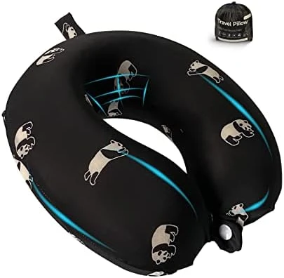 Gluck Plants Neck Pillow For Traveling,Travel Pillow Memory Foam Comfortable And Breathable U Shaped Head Neck Support Airplane Pillow(Dark Blue) … 7 Gluck Plants Neck Pillow For Traveling,Travel Pillow Memory Foam Comfortable And Breathable U Shaped Head Neck Support Airplane Pillow(Dark Blue) … - Image 7