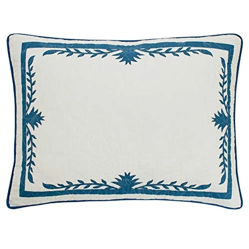 Tommy Bahama - Aloha Pineapple Cotton Blue Standard Sham, Stylist Home Decor (Aloha Pineapple Blue, Standard Sham) 1 Tommy Bahama - Aloha Pineapple Cotton Blue Standard Sham, Stylist Home Decor (Aloha Pineapple Blue, Standard Sham)