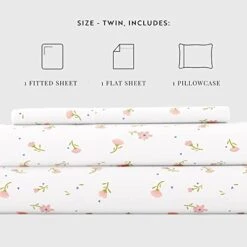 4 Piece Twin Bedding Sheet Set (Pink Floral) - Sleep Better Than Ever With These Ultra-Soft & Cooling Bed Sheets For Your Twin Size Bed - Deep Pocket Fits 16" Mattress 18 4 Piece Twin Bedding Sheet Set (Pink Floral) - Sleep Better Than Ever With These Ultra-Soft & Cooling Bed Sheets For Your Twin Size Bed - Deep Pocket Fits 16" Mattress -Amazon Shop 416JIJOMD5L