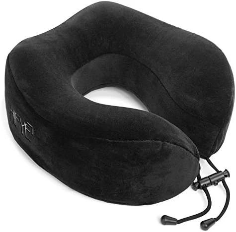Hifye Memory Foam Travel Pillow - Neck Pillow For Pain Relief Sleeping, Chin In Any Sitting Position | Travel Accessory 100% Pure Memory Foam Pillow | Ideal For Men Women And Kids(Black) 7 Hifye Memory Foam Travel Pillow - Neck Pillow For Pain Relief Sleeping, Chin In Any Sitting Position | Travel Accessory 100% Pure Memory Foam Pillow | Ideal For Men Women And Kids(Black) - Image 7