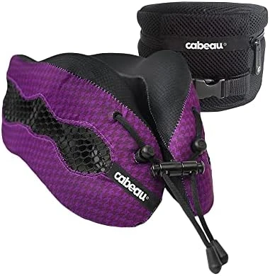 Cabeau Evolution Cool Travel Neck Pillow Cooling Airflow Vents, Memory Foam Neck Support, And Adjustable Clasp - Comfort On-The-Go With Carrying Case - Airplane, Train, Car, And Gaming (Black) 7 Cabeau Evolution Cool Travel Neck Pillow Cooling Airflow Vents, Memory Foam Neck Support, And Adjustable Clasp - Comfort On-The-Go With Carrying Case - Airplane, Train, Car, And Gaming (Black) - Image 7