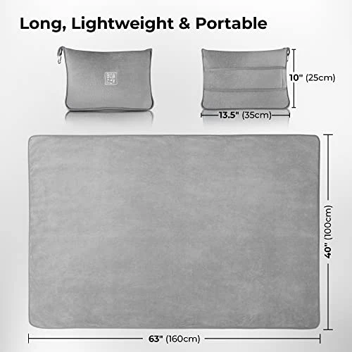 BOACAY Soft & Warm Travel Blanket For Airplane & Car - Long Flight Essential 2 BOACAY Soft & Warm Travel Blanket For Airplane & Car - Long Flight Essential - Image 2
