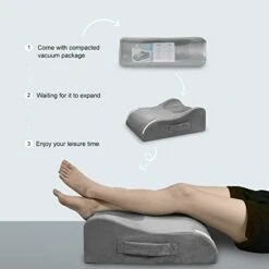 LightEase Post-Surgery Leg, Knee, Ankle Elevation Pillow, Memory Foam Leg Elevating Pillow For Injure, Sleeping, Reduce Swelling