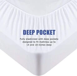 Waterproof Mattress Protector Twin Size, Ultra Soft Breathable Mattress Bed Deep Pocket Noiseless Cotton Terry Surface Vinyl Free -Amazon Shop 41AtyH82nGL