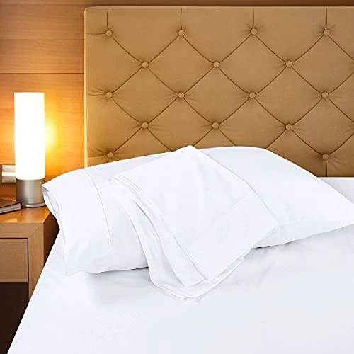 Queen Pillowcases - 12 Pack - Bulk Pillowcase Set - Envelope Closure - Soft Brushed Microfiber Fabric - Shrinkage And Fade Resistant Pillow Covers 20 X 30 Inches (Queen, White) 2 Queen Pillowcases - 12 Pack - Bulk Pillowcase Set - Envelope Closure - Soft Brushed Microfiber Fabric - Shrinkage And Fade Resistant Pillow Covers 20 X 30 Inches (Queen, White) - Image 2