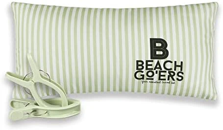 Beach Go’ers Beach Chair Pillow Headrest - Waterproof Beach Pillow And Color Matching Beach Towel Clips For Beach Chair (Standard, Pastle Blue) 11 Beach Go’ers Beach Chair Pillow Headrest - Waterproof Beach Pillow And Color Matching Beach Towel Clips For Beach Chair (Standard, Pastle Blue) - Image 11