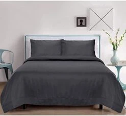 King Size Duvet Cover - White King Comforter, Organic, Cal King Size Duvet Cover, 400 TC, Long Staple Cotton, Sateen Weave, Comforter King Size For Down Alternative Comforter, Weighted Blanket -Amazon Shop 41Bvc6zHyL. AC