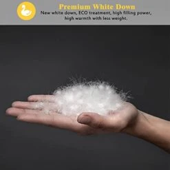 All Season Goose Down Comforter Corner Tabs-Baffle Box Design Duvet Insert Queen Size-Ultra Soft 750 Fill Power 46 Oz Feather Down Fill-Hotel Collection-Medium Warmth (90x90, White) -Amazon Shop 41BweFaybFL