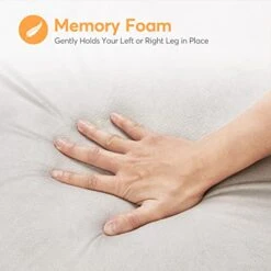 OasisSpace Leg Support And Elevation Pillow For Surgery, Swelling, Injury Or Rest - Memory Foam Leg Position Pillows For Knee, Ankle And Foot Injury Pain Relief - Improve Circulation - Washable Cover -Amazon Shop 41BzFnYKsRL