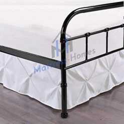 Pinch Pleated Bed Skirt Split Corner Bed Skirt Pinch Pleat Pintuck Dust Ruffle - 21 Inch Drop Length Style Easy Fit Dust Ruffled Bed-Skirt Wrinkle Free Bed Skirt - White, Queen Size