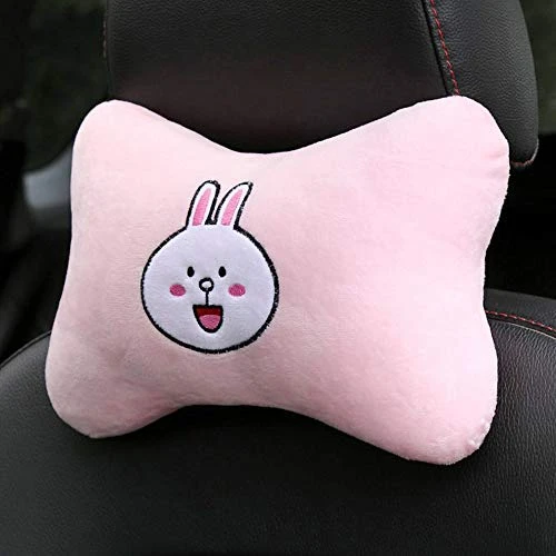 Tianmei 2PCS Cute Cartoon Pattern Car Headrest Pillow, Neck Rest Cushion Pillow, Car Neckrest Pad Head Support Pillow (Pink Rabbit - 1 Pair) 1 Tianmei 2PCS Cute Cartoon Pattern Car Headrest Pillow, Neck Rest Cushion Pillow, Car Neckrest Pad Head Support Pillow (Pink Rabbit - 1 Pair)