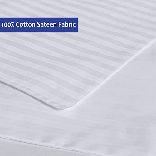 100% Cotton King Pillow Protectors With Zipper, White Pillow Cases King Size Set Of 2 For Home & Hotel, Sateen Soft Cooling Hidden Zippered Pillow Case Protector For Hair & Skin, 20x36 In 4 100% Cotton King Pillow Protectors With Zipper, White Pillow Cases King Size Set Of 2 For Home & Hotel, Sateen Soft Cooling Hidden Zippered Pillow Case Protector For Hair & Skin, 20x36 In - Image 4