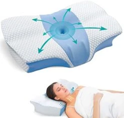 BQYPOWER Cervical Pillow For Neck And Shoulder Pain Relief Sleeping, Contour Memory Foam Pillow, Ergonomic Orthopedic Neck Support Pillow For Side Back And Stomach Sleepers 9 BQYPOWER Cervical Pillow For Neck And Shoulder Pain Relief Sleeping, Contour Memory Foam Pillow, Ergonomic Orthopedic Neck Support Pillow For Side Back And Stomach Sleepers -Amazon Shop 41Cx xEBhEL. AC