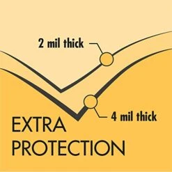 Houlder Dolly M2090 Full Size Mattress Bag For Storage, Moving, Protection-Premium Quality Plastic - Full 2 Mil