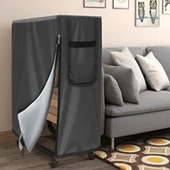 Folding Bed Storage Cover - Waterproof And Dustproof Universal Rollaway Bed Protector - Fits 38 Inch Twin Folding Bed (39 "L × 15" W × 44.8 "H) - Grey -Amazon Shop 41Du72VkLAL