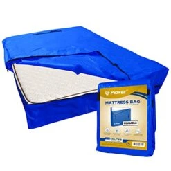 FULL/TWIN Reusable Mattress Bag For Moving And Storage,Heavy Duty Mattress Storage Bag With Zipper Closure To Prevent Rips,Reusable Mattress Cover With Handles, Mattress Protector For Storage