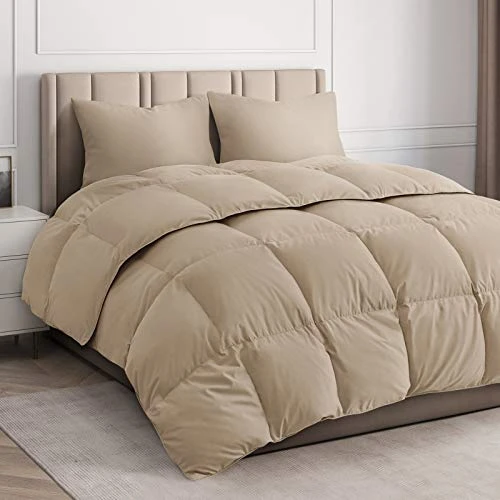 Omforter Duvet Insert – Warm, Lightweight & Breathable King Size Down Alternative Set – Hotel Quality Bedding - & Fibers Ideal For Allergies - Lightweight Duvet (King, Cream) 1 Omforter Duvet Insert – Warm, Lightweight & Breathable King Size Down Alternative Set – Hotel Quality Bedding - & Fibers Ideal For Allergies - Lightweight Duvet (King, Cream)