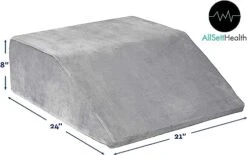 Leg Elevation Wedge Pillow - With Full Memory Foam Top, High-Density Leg Rest Elevating Foam Wedge - Relieves And Recovers Foot And Ankle Injury, Leg Pain, Hip, Knee Pain, Improves Blood Circulation -Amazon Shop 41F88NQhGoL