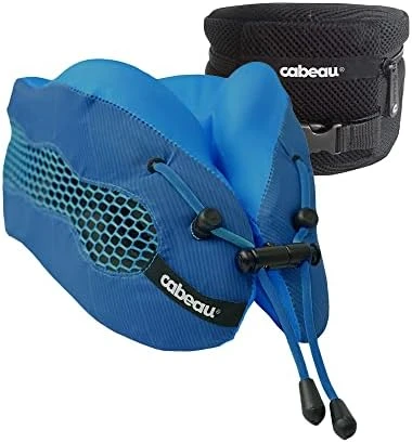 Cabeau Evolution Cool Travel Neck Pillow Cooling Airflow Vents, Memory Foam Neck Support, And Adjustable Clasp - Comfort On-The-Go With Carrying Case - Airplane, Train, Car, And Gaming (Black) 6 Cabeau Evolution Cool Travel Neck Pillow Cooling Airflow Vents, Memory Foam Neck Support, And Adjustable Clasp - Comfort On-The-Go With Carrying Case - Airplane, Train, Car, And Gaming (Black) - Image 6
