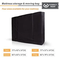 Waterproof Canvas Mattress Storage Bag For Moving And Storage – Reusable Heavy Duty Mattress Bag With Zipper And Lifting & Moving Straps(Black, Queen) -Amazon Shop 41GPpgxCRbS