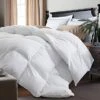 Ireland White Feather Goose Down Comforter-All Season Warmth, Full/Queen