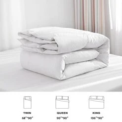 Feather Down Comforter Queen Size Goose Duck Feather Down Comforter, Down And Feather Duvet Insert With Cotton Cover, All Season Stand-Alone Down Comforter With Conner Tabs -Amazon Shop 41GqyYG9SaL