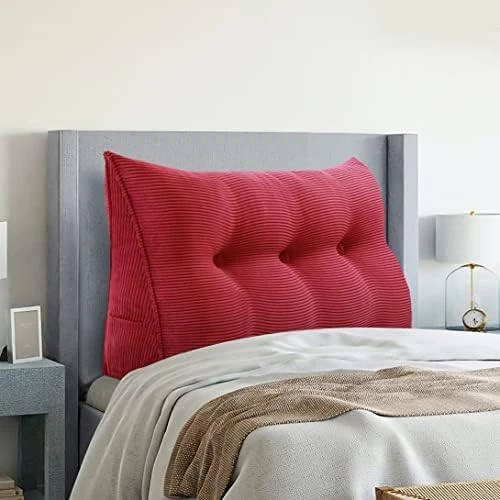 VERCART Wedge Headboard Pillows Bed Wedge Pillow Headboard Wedge Pillow Triangle Pillow Wedge Daybed Pillows Bolster Pillow Headboard With Removable Cover Corduroy Deep Blue Twin 12 VERCART Wedge Headboard Pillows Bed Wedge Pillow Headboard Wedge Pillow Triangle Pillow Wedge Daybed Pillows Bolster Pillow Headboard With Removable Cover Corduroy Deep Blue Twin - Image 12