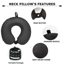 Travel Pillow,Neck Pillow For Traveling U Shaped Memory Foam Black Portable Headrest Sleep Airplane Travel Neck Pillow For Flight, Car & Home,Office 17 Travel Pillow,Neck Pillow For Traveling U Shaped Memory Foam Black Portable Headrest Sleep Airplane Travel Neck Pillow For Flight, Car & Home,Office -Amazon Shop 41IOLpqkcHL