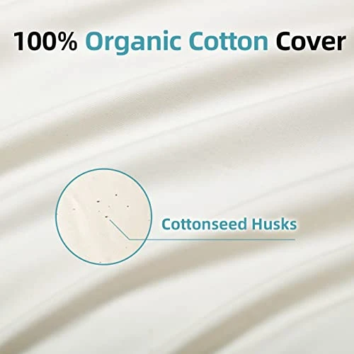 LOFE Cylinder Buckwheat Pillow With Pillowcase - Adjustable Bolster Pillow(17x6), Organic Cotton Case, Cervical Neck Support Pillow, Neck Pain Relief, Breathable Cool Sleep For Back And Side Sleepers 5 LOFE Cylinder Buckwheat Pillow With Pillowcase - Adjustable Bolster Pillow(17x6), Organic Cotton Case, Cervical Neck Support Pillow, Neck Pain Relief, Breathable Cool Sleep For Back And Side Sleepers - Image 5