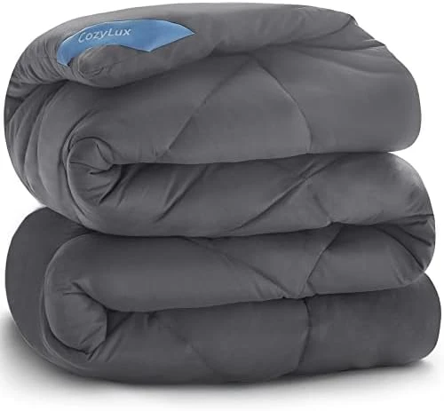 King Size Bedding Comforter Duvet Insert - Quilted White Comforters With Corner Tabs, 1800 Series Soft Siliconized Fiberfill All Season Down Alternative Bed Comforter - Box Stitched 14 King Size Bedding Comforter Duvet Insert - Quilted White Comforters With Corner Tabs, 1800 Series Soft Siliconized Fiberfill All Season Down Alternative Bed Comforter - Box Stitched - Image 14